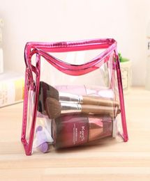 Factory Environmental Protection PVC Transparent Cosmetic Bag Women Travel Make up Toiletry Bags Makeup Organiser Case DHL 1716189