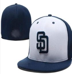 2022 Team Baseball Full Closed Ball Caps Summer San diego casquette SD letter gorras bones Men Women Casual Outdoor Sport Flat Fit2160438