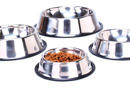 Stainless Steel Dog Bowl Pet Bowl Pet Feeding and Water Bowl for dogs and cats other pets9115580