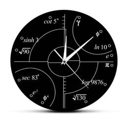 Wall Clocks 1Piece Advanced Math Irrational Numbers Round Clock Science Mathematical Watches Personality Home Decorative8871309