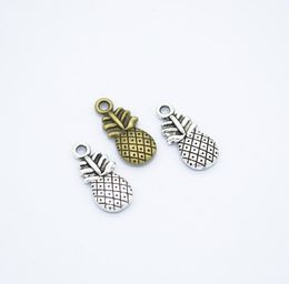 200pcspack Pineapple Charms DIY Jewellery Making Pendant Fit Bracelets Necklaces Earrings Handmade Crafts Silver Bronze Charm3459737