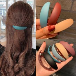 50pcs/lot Fashion Matte Geometric Hair Clip Elegant Women Barrettes Hairpins Ponytail Holder Hairgrips Girls Hair Accessories Styling Tool