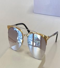 Sunglasses For Men and Women Summer style 2181 AntiUltraviolet Retro Plate Oval Half frame fashion Eyeglasses Random Box5840056