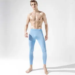 Men's Thermal Underwear Fashion Soft Sexy Male Fitness Stretch Comfortable Leggings Running-Sports Training-Pants Trousers Long Johns