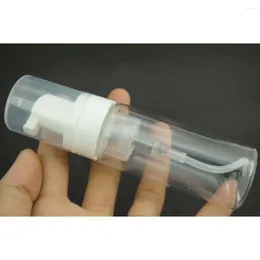 Storage Bottles 50ML Clear Plastic Foamer Bottle Travel Pump Refillable Empty Face Lashes Cleanser Cosmetic Container Mini Soap Dispenser