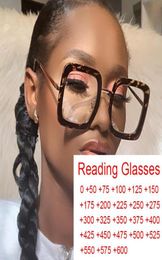 Sunglasses Blue Light Blocking Oversized Reading Glasses Leopard Square Clear Prescription Women Fashion Magnifying Eyeglasses Plu8677940