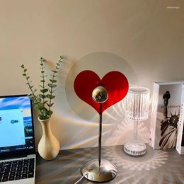 Table Lamps Wedding Creative Projection Bedroom Mood Light DIY Romantic Love And Shadow Desk Lamp Usb Plug Bauhaus