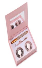 2 Pairs 3D Faux Mink False Eyelashes With a Magic Selfadhesive Eyeliner Pen Natural Long lashes No Glue Needed Fast Dry1946893