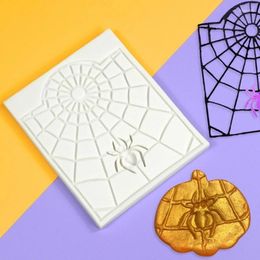 Baking Moulds 2Pieces Halloween Spiders Web Silicone Mold Set DIY Fondant Spiderwebs Mould Cake Decorating Tools