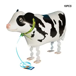 Party Decoration 10pcs Farm Cow Balloon Black And White Cheerful Decorations