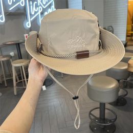 Wide Brim Hats Sunshade Hat UV Protection Summer Casual Cap Foldable Cotton Fisherman's