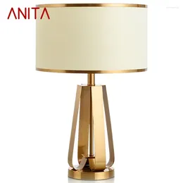 Table Lamps ANITA Modern Bedside Luxury Design Golden Desk Lights Home E27 Decorative For Foyer Living Room Office Bedroom