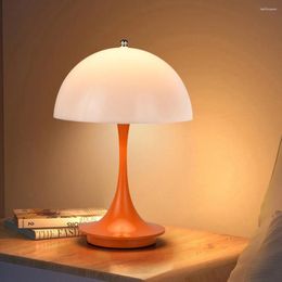 Table Lamps Flower Bud Lamp Night Light Mushroom Touch Dimmer Desk Bedroom Modern Decoration Home Lighting