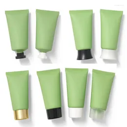 Storage Bottles 50g 50PCS Green Soft Cosmetic Tube Container With Screw Lid Lotion Cream Plastic Travel Size Hand