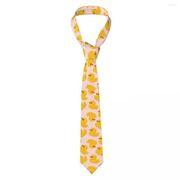 Bow Ties Formal Skinny Neckties Classic Men's Cute Yellow Rubber Duck Wedding Tie Gentleman Narrow