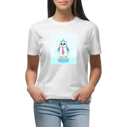 Women's Polos Blue On Ice T-shirt Graphics Female Clothing Vintage Clothes Black T Shirts For Women