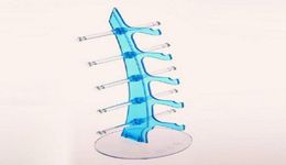 1pclot Clear Portable 5 pairs Sunglasses Eyeglasses Showing Rack Blue Holder Frame Display Stand DP6704356206323