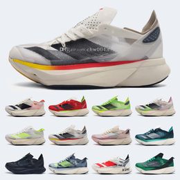 Top Adizero Adios Pro 3 Designer Men Women Running Shoes OG Speed Competition Runner Sneakers Black White Laser Orange Red Grape Dusty Trainers Outdoor Sports Shoes