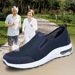 Fitness Shoes Summer Mesh Shoe Sneakers For Men Breathable Men's Casual Slip-On Male Loafers Walking Yi87
