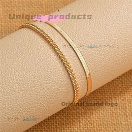 Designer Anklets Fashion Bohemian Gold Snake Link Chain High Quality Punk Luxury Ankle Bracelet Women Girl Summer Jewellery Accessories 644