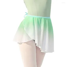 Skirts Ballet Wrap Skirt Color Changing Dance Swing With Adjusted Ties