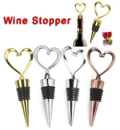 Heart Shaped Metal Wine Stopper Tools Bottles Stoppers Party Wedding Favors Gift Sealed Alcohol Bottle Pourer Cover Kitchen Barwar6922468