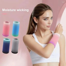 Wrist Support 1 Pair Sports Band Breathable Elastic Brace Sweat Absorbing Compression Sleeve For Men Sprains Badminton