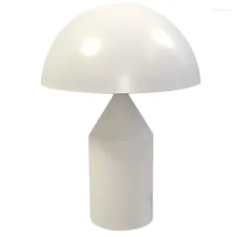 Table Lamps Dia25cm Black White Gold Lamp Creative Mushroom For Bedroom Study Living Room Decoration Desk