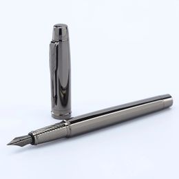 1 Pc Silver Gray Highend Business Metal Pen Lridium Tip Medium size 05mmFor School Classroom Office Daily Writing 240425