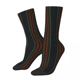 Men's Socks Doodle Stripe Male Mens Women Winter Stockings Hip Hop