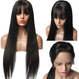 wig Wig womens air bangs long headgear straight hair high temperature silk