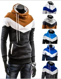New Men039s Color Hooded With Hat Fleece Fashion Casual Long Sleeve Hoodie Coat Jacket Overcoat Clothes For Men M3XL8594915