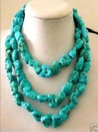 New 1014mm Turkey Turquoise Irregular Necklace 3203903950 273I4719279