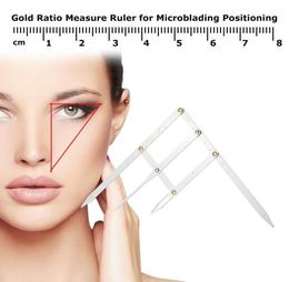 Women Golden Ratio Callipers Positioning Ruler for Eyebrow Makeup Calliper Useful Portable Measure Stainless Steel For Women1308927