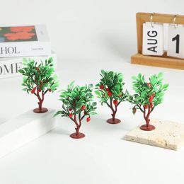 Decorative Flowers Simulated Farmhouse Tree House Scene Model Set Fruit Sand Table DIY Decoration Micro Landscape Plants