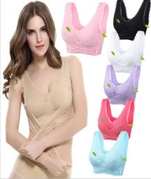 Sports Yoga Tanks Push Up Camisole Running Gym Bras Lace Bra Vest Elastic Work Out Crop Top Sexy Fashion Fitness Shirts Underwear 2694410