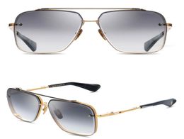 Mach Six Designer Sunglasses for Man Women High Grade Square Trimmed Metal Sunglasses Big Oversized Oval Frame Goggle Driving4646139