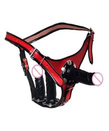 Doubleended Strapon Dildo Mouth Gag Detachable s Harness Strap Adjustable Brief Sex Woman Man Toys 2203094969832