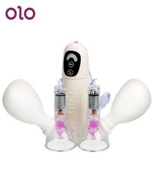 OLO Clit Vibrators SM Sex Toys For Couple Female Masturbation Breast Labia Massage Role Play Adult Games Nipple Suckers MX1912289362486