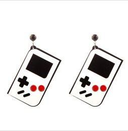 New Arrival Game Machine Dangle Earrings for Womens White Acrylic Fashion Jewellery Trendy Accessories5197296