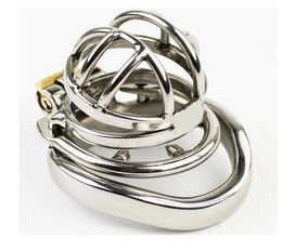 Short Small Stainless Steel Stealth Lock Device with Anti-Shedding Ring,Cock Cage,virginity Belt,Penis Ring BDSM Sex Toys4129508