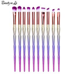 Rainbow 10 Pcs Professional Makeup Brushes Set Beauty Cosmetic Eyeshadow Lip Powder Face Pincel Tools Brush Kits5679094