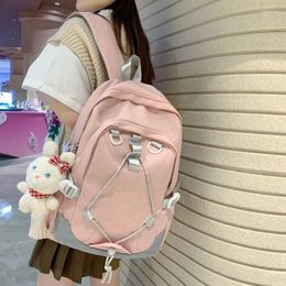 Backpack Fashion Waterproof Lady High School Cute Bookbag Travel Mochila Girl Kawaii Rucksack Nylon Laptop Bagpack Men