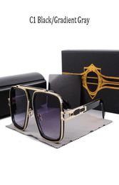 2022 Vintage Sunglasses square Women's Sun glasses Fashion Designer Shades Luxury Golden Frame Sunglasses UV400 Gradient LXN-EVO 958825932907