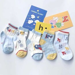 Calzini per bambini calze calzini primavera estate maglia sottili bambini bambini cartone animato calzini traspiranti 1-12 anni Y240504