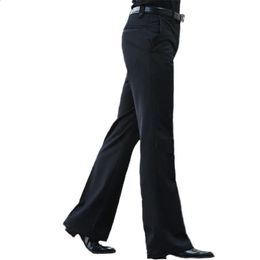 Mens Flared Trousers Formal Pants Bell Bottom Pant Dance White Suit Pants Formal pants for Men Size 28-37 240423