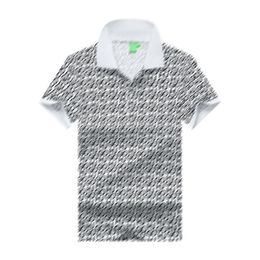 Herrpolo skjorta herr sport mode häst t-shirt casual herre golf sommar polos skjorta broderi high street hip hop trend bästsäljande kort ärm G24