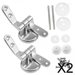 Bath Accessory Set 2xToilet Seat Lid Hinge Universal Adjustable Replacement Hinges For Toilet