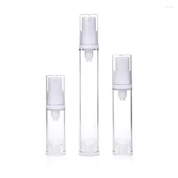 Storage Bottles 5ml 10ml Vacuum Lotion Plastic Empty Airless Pump Bottle Travel Cosmetic Cream Makeup Foundation Tools Liquid