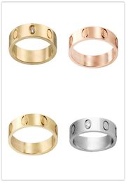 love screw ring mens rings classic luxury designer Jewellery women Titanium steel Alloy GoldPlated Gold Silver Rose Never fade Not 2330572
